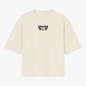 Camiseta com estampa frontal de "IRON DISCIPLINE" em estilo metálico e estampa traseira de "TREINO NÃO MENTE" em letras grandes, acompanhada por "IRON DISCIPLINE".