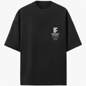 Camiseta com estampa frontal de logo e texto do Instituto Federal Campus Caruaru e estampa traseira de engrenagem, texto "Mecatrônica IFPE" e elementos gráficos.