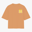 Camiseta com estampa frontal de "SALMO 18" e número "31" em estilo esportivo e estampa traseira idêntica, com lettering e numeração destacados.