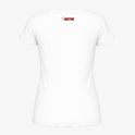 Camiseta com estampa frontal de gato com chapéu de mago, lendo um livro cercado por cristais e névoa; estampa traseira com pequeno logotipo textual.