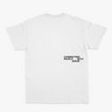 Camiseta com estampa frontal de frase "Comunicar é revelar o que Deus já soprou dentro de você" e estampa traseira de texto "Connecting People With Jesus!".