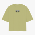 Camiseta com estampa frontal de "IRON DISCIPLINE" em estilo metálico e estampa traseira de "TREINO NÃO MENTE" em letras grandes, acompanhada por "IRON DISCIPLINE".