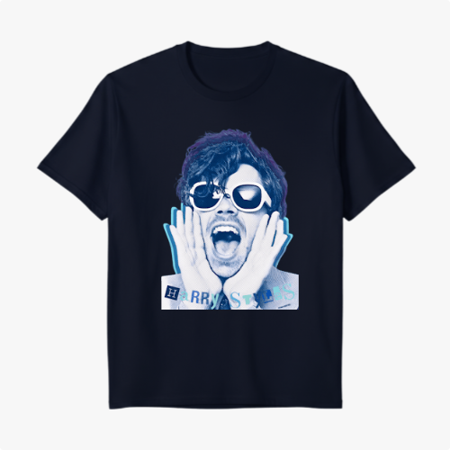 TSHIRT SCREAM BLUE HARRY STYLES