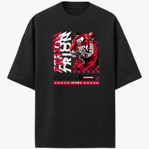 "TIGER TRION" Camiseta Oversized Premium
