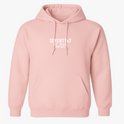 Moletom com estampa frontal de texto "SEVENTY x 7" seguido por "EST. 33 A.D. GRACE DEPT.", destacando uma estética minimalista e moderna.
