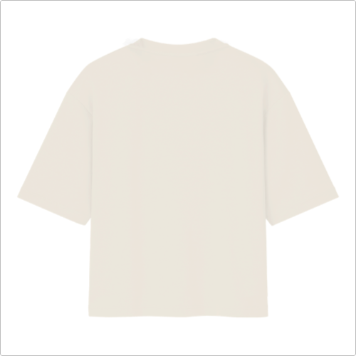 Camiseta com estampa frontal de pequenas letras formando a palavra "rninesproject" no centro e sem estampa traseira, mantendo o design minimalista.