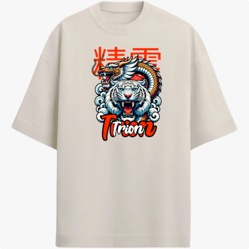 "TIGER AND DRAGON TRION" Camiseta Oversized Premium