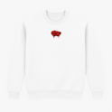 Moletom com estampa frontal de "No Mercy Club" em estilo gótico e estampa traseira de cobra ameaçadora com detalhes gráficos de gotas e traços intensos.