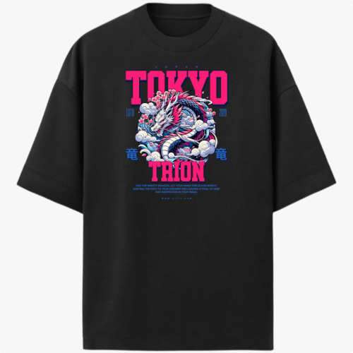 "TOKIO TRION" Camiseta Oversized Premium