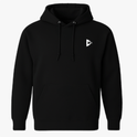 Moletom com estampa frontal de logotipo minimalista geométrico localizado no lado esquerdo do peito.