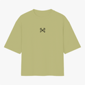 Camiseta com estampa frontal de duas chaves cruzadas estilizadas e estampa traseira de mão segurando chave com texto "Abre Caminho, o sentinela está na porta".