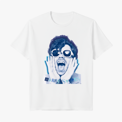 TSHIRT SCREAM BLUE HARRY STYLES