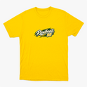 Camiseta com estampa frontal de "Rawbeat 88" em estilo gráfico dinâmico e estampa traseira de "Brasil 88" com design arrojado e número destacado.
