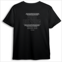 Camiseta com estampa frontal de "ANTI RUNNING" em letras grandes e na parte traseira detalhado texto que celebra o clube e o espírito de corrida casual.