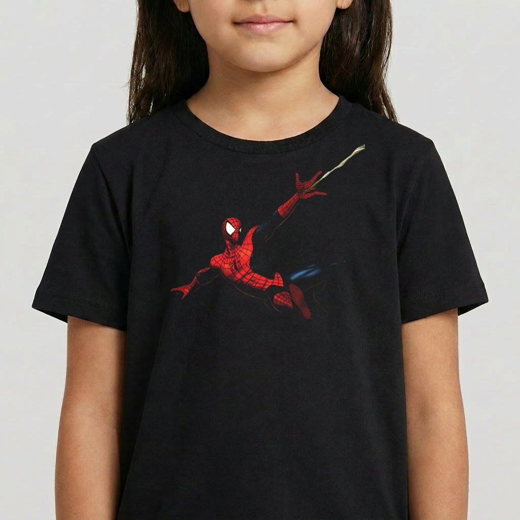"spider man web" Camiseta infantil 4 a 9 anos