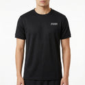 Camiseta com estampa frontal de "The Runners of the Night" em pequeno destaque e estampa traseira grandes letras de "The Runners of the Night" e "Rowker Club".