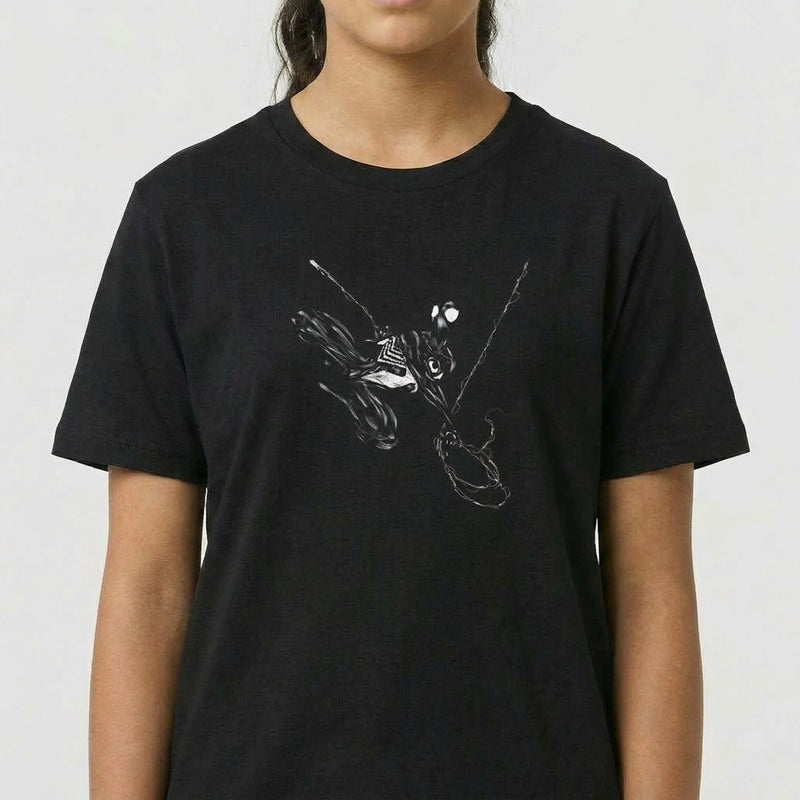 "spider web" Camiseta Juvenil 10 a 16 anos