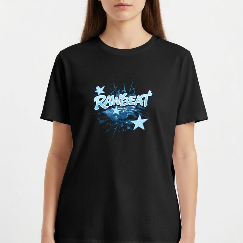"Camiseta Regular Midnight Graffiti" Camiseta Básica Unissex