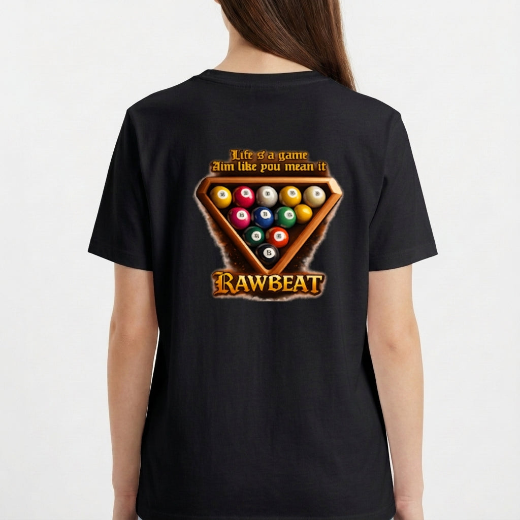 "Camiseta Regular "Life's a Game"" Camiseta Básica Unissex