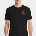 Camiseta com estampa frontal de "CREATE WITH PASSION" e "just ship it"; estampa traseira de "CREATE WITH PASSION Be Consistent" e textos motivacionais adicionais.