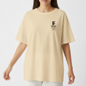 Camiseta com estampa frontal de logotipo do Instituto Federal e texto de localização e estampa traseira de elementos tecnológicos e a palavra "Mecatrônica".