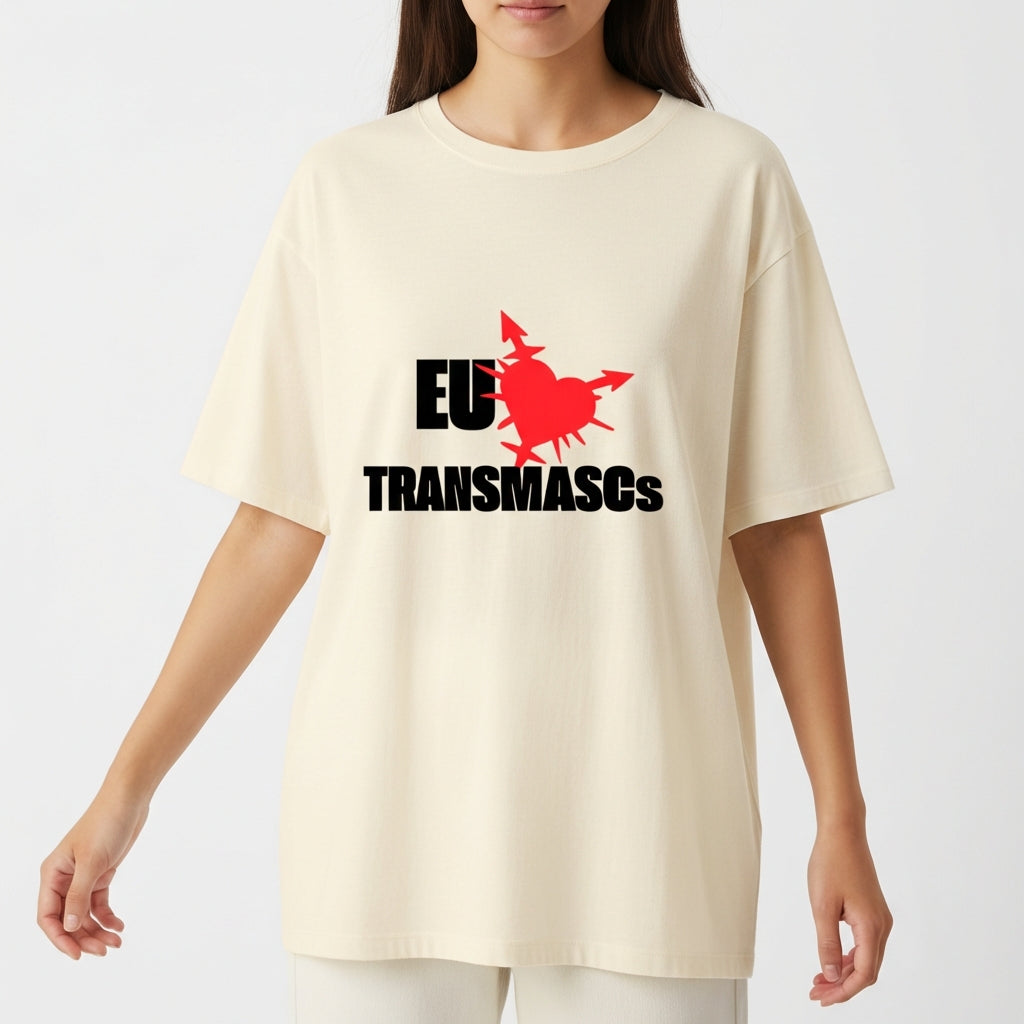 "EU AMO TMs Over" Camiseta Oversized Básica