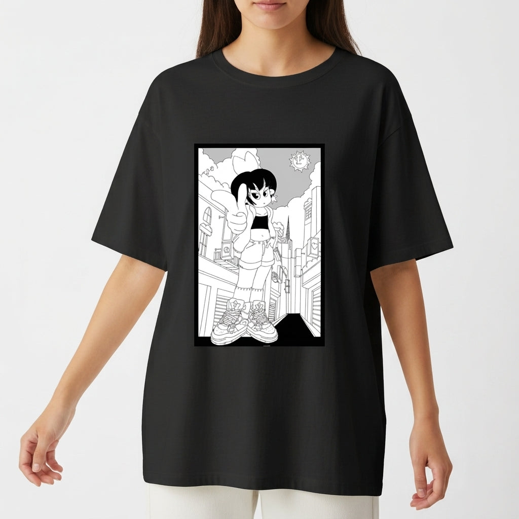 "Camiseta Oversized Básica Laura" Camiseta Oversized Básica