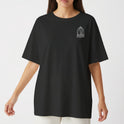 Camiseta com estampa frontal de uma gaiola estilizada acompanhada pela palavra "RECORDS" em fonte simples abaixo, localizada no lado esquerdo superior.