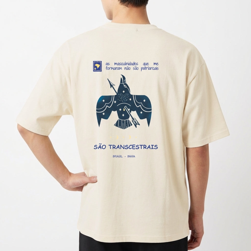 "TRANCESTRAIS (VERSO)" Camiseta Oversized Básica
