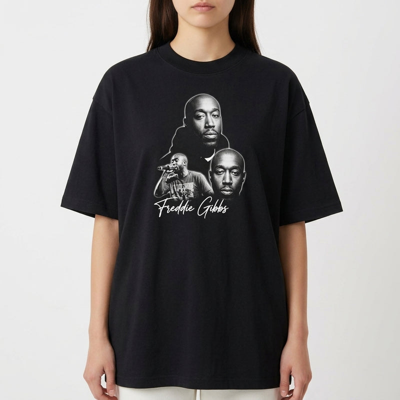 "CAMISETA OVERSIZED PREMIUM FREDDIE GIBBS" Camiseta Oversized Premium