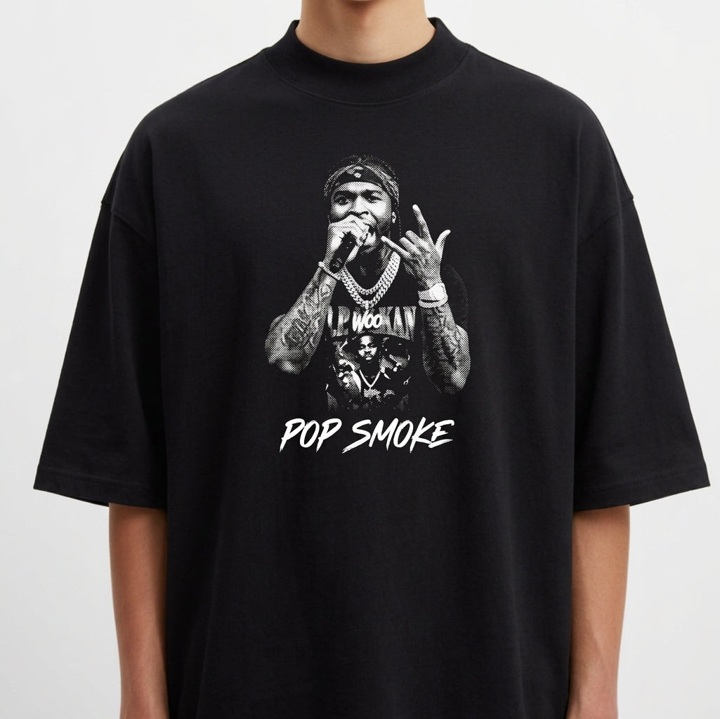 "POP SMOKE" Camiseta Oversized Premium