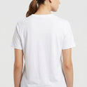 Camiseta sem estampa frontal e sem estampa traseira.